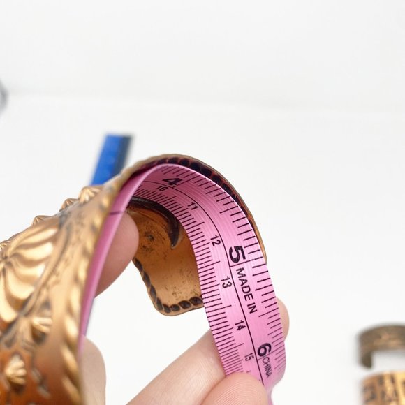 525 Vintage Bell Trading Post solid copper storyteller bracelets jewelry set - Picture 5 of 10